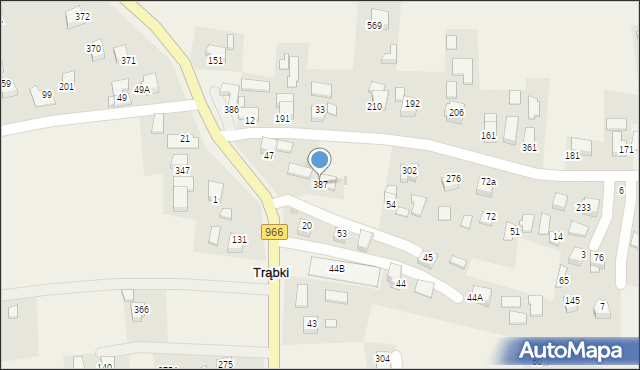 Trąbki, Trąbki, 387, mapa Trąbki