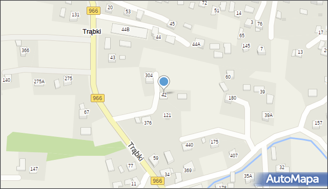 Trąbki, Trąbki, 42, mapa Trąbki