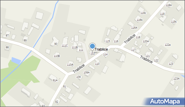 Trablice, Trablice, 112, mapa Trablice