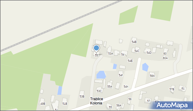 Trablice, Trablice, 53, mapa Trablice