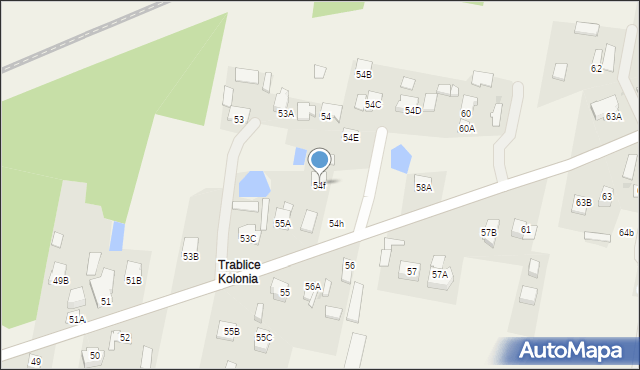 Trablice, Trablice, 54f, mapa Trablice