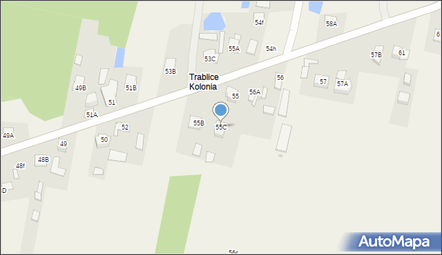 Trablice, Trablice, 55C, mapa Trablice