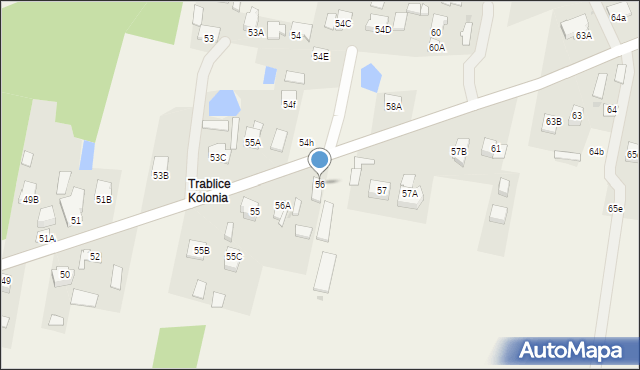 Trablice, Trablice, 56, mapa Trablice