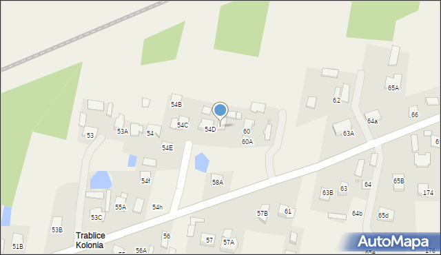Trablice, Trablice, 58, mapa Trablice