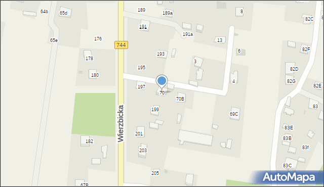 Trablice, Trablice, 70, mapa Trablice