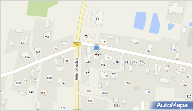 Trablice, Trablice, 75F, mapa Trablice