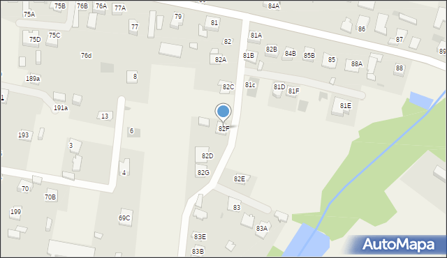 Trablice, Trablice, 82F, mapa Trablice