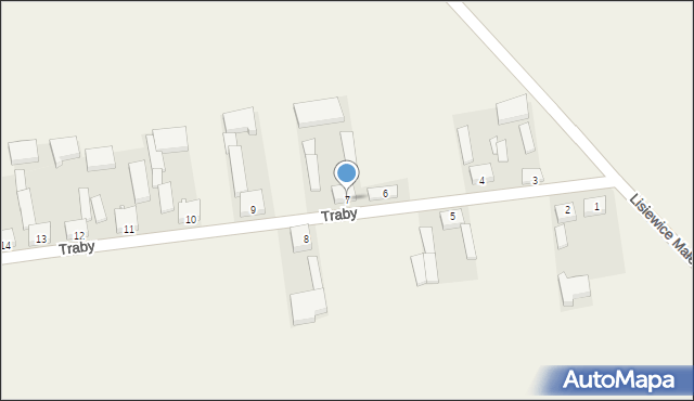 Traby, Traby, 7, mapa Traby