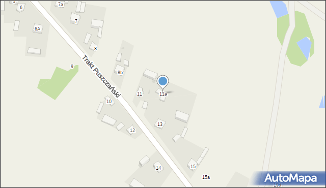 Trakt Puszczański, Trakt Puszczański, 11a, mapa Trakt Puszczański