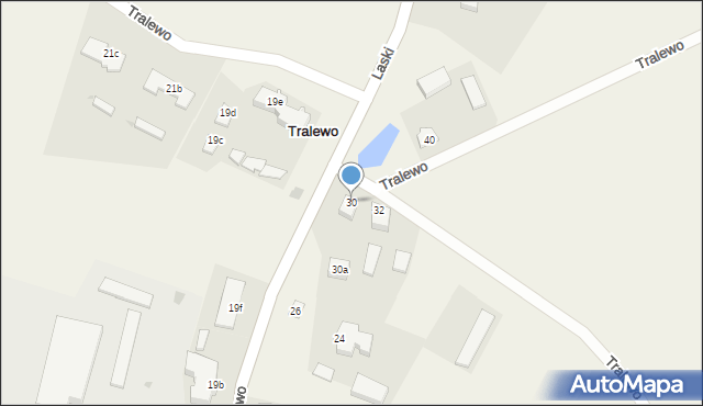 Tralewo, Tralewo, 30, mapa Tralewo