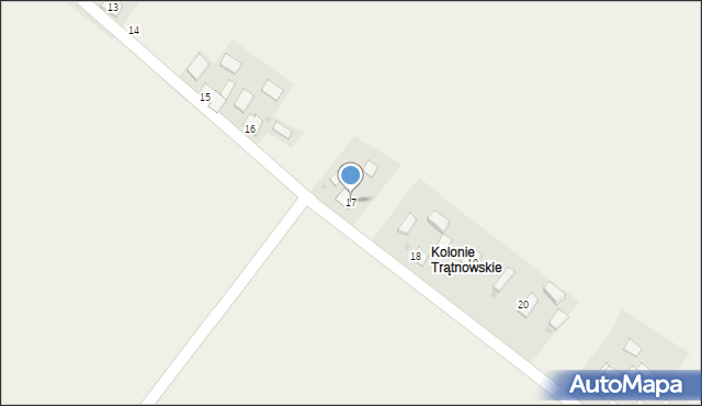 Trątnowice, Trątnowice, 17, mapa Trątnowice