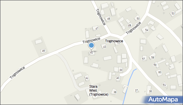 Trątnowice, Trątnowice, 42, mapa Trątnowice