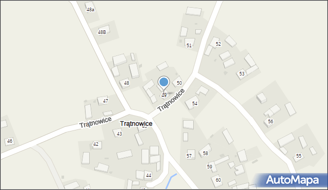 Trątnowice, Trątnowice, 49, mapa Trątnowice