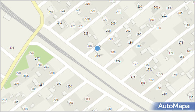 Trawniki, Trawniki, 205, mapa Trawniki