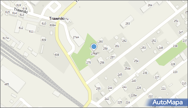 Trawniki, Trawniki, 275A, mapa Trawniki