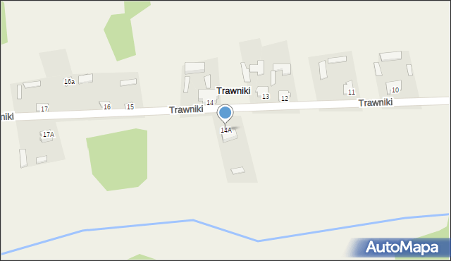 Trawniki, Trawniki, 14A, mapa Trawniki