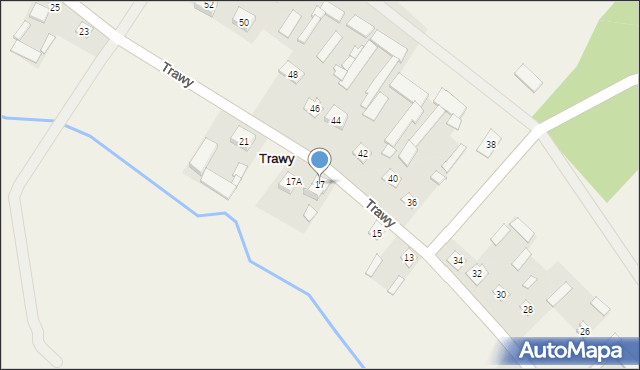 Trawy, Trawy, 17, mapa Trawy