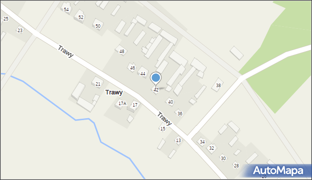 Trawy, Trawy, 42, mapa Trawy