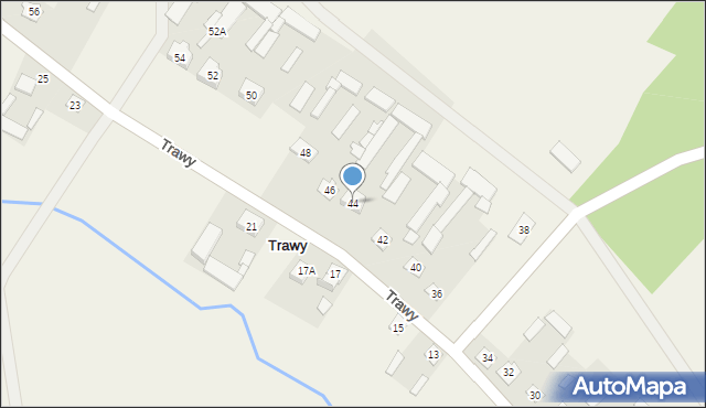 Trawy, Trawy, 44, mapa Trawy