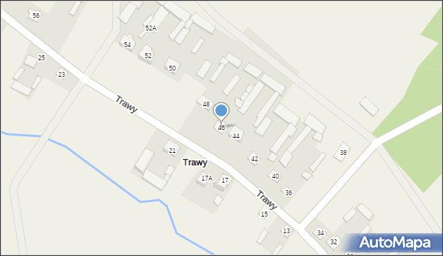 Trawy, Trawy, 46, mapa Trawy