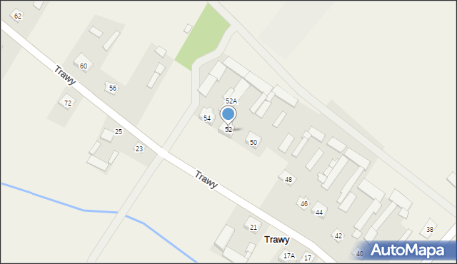 Trawy, Trawy, 52, mapa Trawy