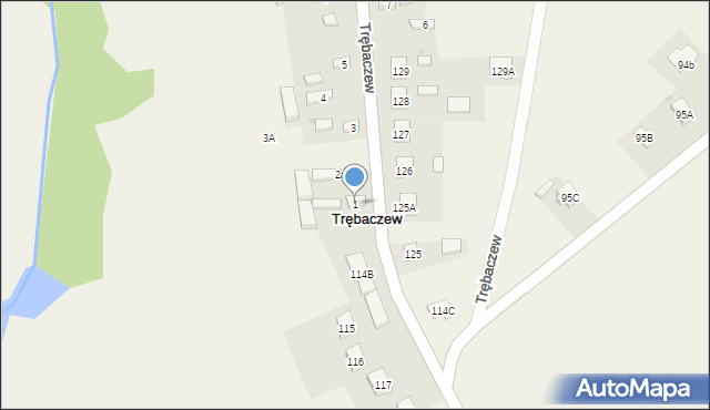 Trębaczew, Trębaczew, 1, mapa Trębaczew