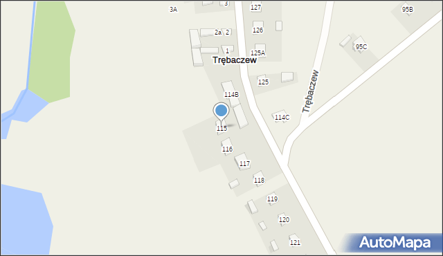 Trębaczew, Trębaczew, 115, mapa Trębaczew