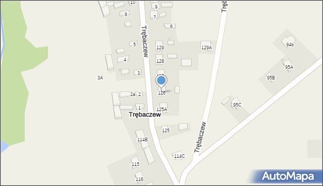 Trębaczew, Trębaczew, 126, mapa Trębaczew