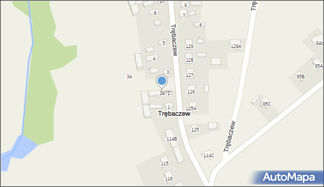 Trębaczew, Trębaczew, 2a, mapa Trębaczew