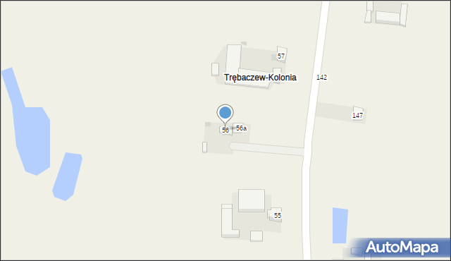 Trębaczew, Trębaczew, 56, mapa Trębaczew