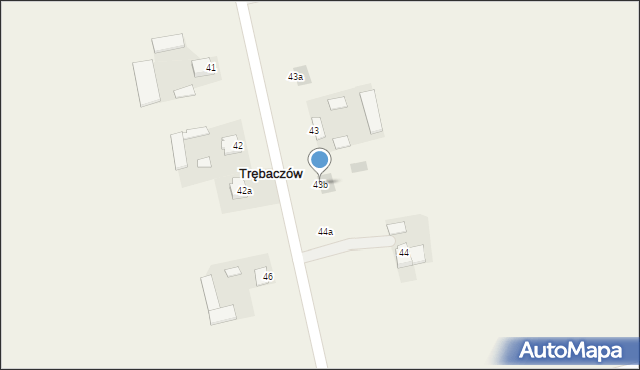 Trębaczów, Trębaczów, 43b, mapa Trębaczów