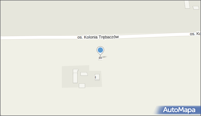 Trębaczów, Trębaczów, 8A, mapa Trębaczów