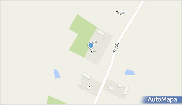 Trębin, Trębin, 7, mapa Trębin