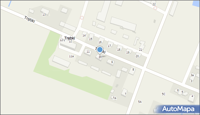 Trębki, Trębki, 10, mapa Trębki