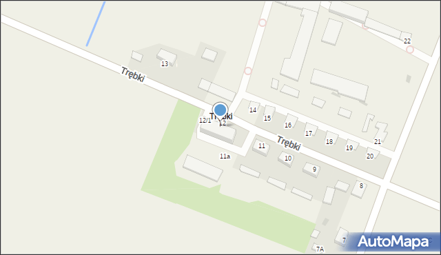 Trębki, Trębki, 12/9, mapa Trębki