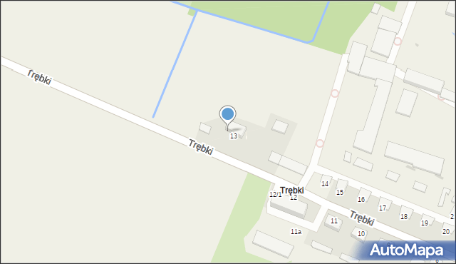 Trębki, Trębki, 13/1, mapa Trębki