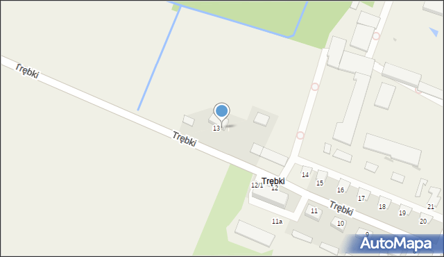 Trębki, Trębki, 13/4, mapa Trębki