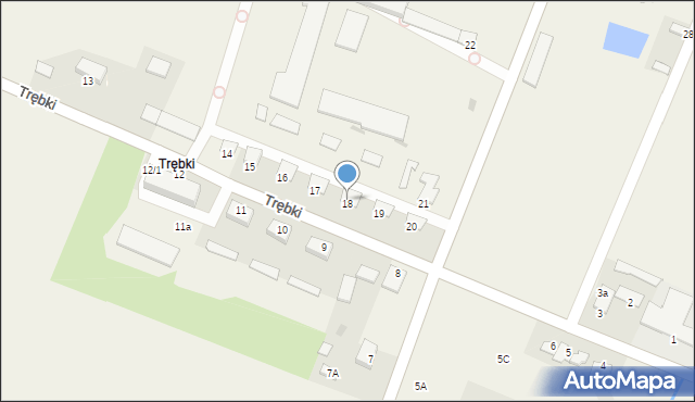 Trębki, Trębki, 18/1, mapa Trębki