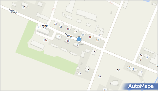 Trębki, Trębki, 9/4, mapa Trębki