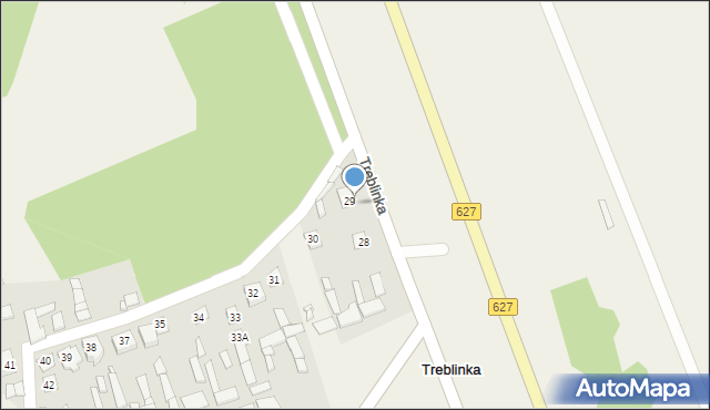 Treblinka, Treblinka, 29a, mapa Treblinka