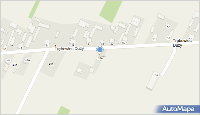 Trębowiec Duży, Trębowiec Duży, 48A, mapa Trębowiec Duży