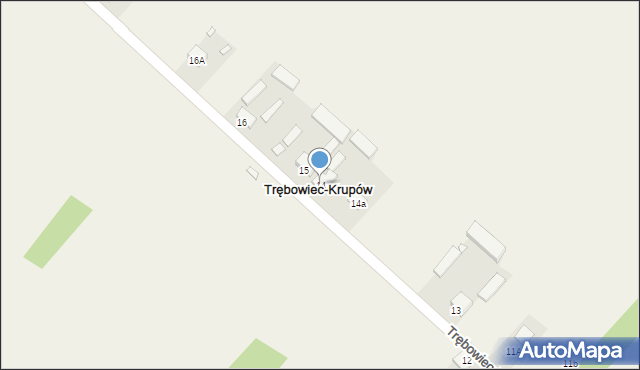 Trębowiec-Krupów, Trębowiec-Krupów, 14, mapa Trębowiec-Krupów