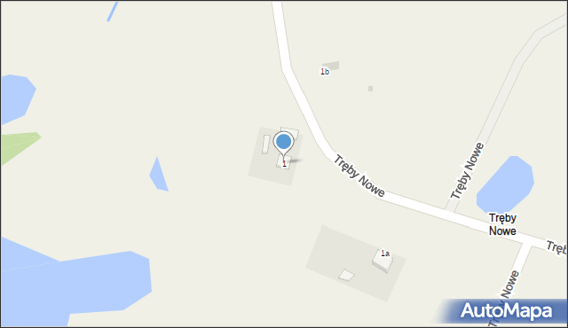 Tręby Stare, Tręby Stare, 1, mapa Tręby Stare