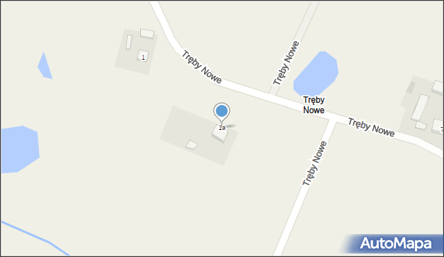 Tręby Stare, Tręby Stare, 1a, mapa Tręby Stare