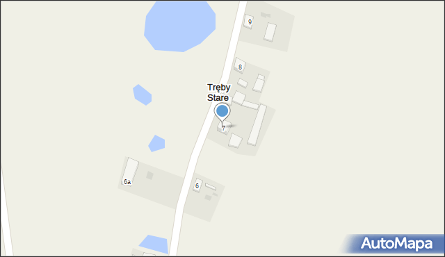 Tręby Stare, Tręby Stare, 7, mapa Tręby Stare