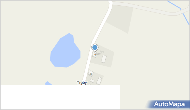 Tręby Stare, Tręby Stare, 9, mapa Tręby Stare