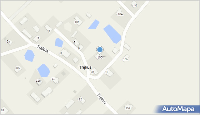 Trękus, Trękus, 10D, mapa Trękus