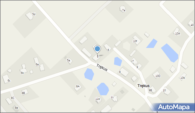 Trękus, Trękus, 5, mapa Trękus