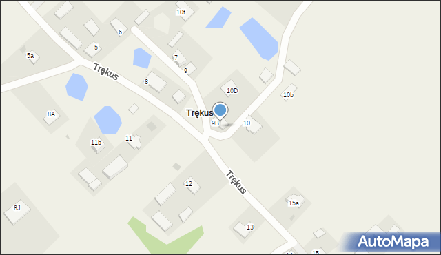 Trękus, Trękus, 9a, mapa Trękus