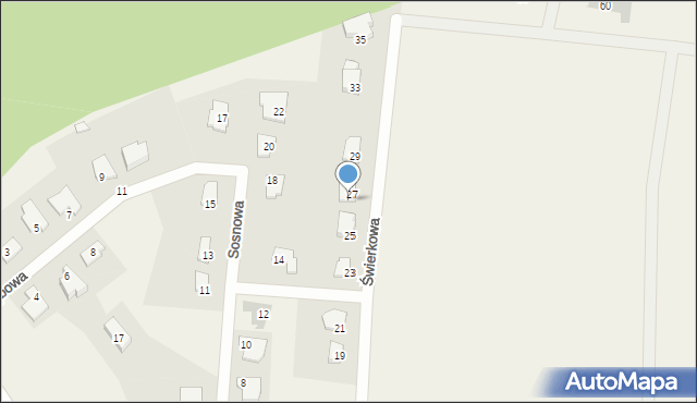 Trękusek, Trękusek, 27, mapa Trękusek